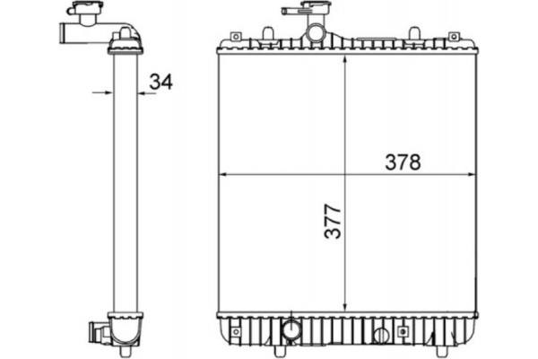 Mahle Ψυγείο, Ψύξη Κινητήρα - Cr 1495 001S