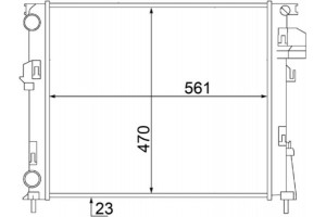 Mahle Ψυγείο, Ψύξη Κινητήρα - Cr 1504 000S