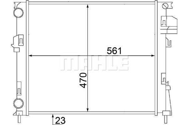 Mahle Ψυγείο, Ψύξη Κινητήρα - Cr 1504 000S