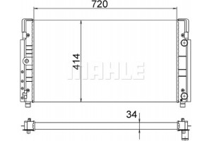 Mahle Ψυγείο, Ψύξη Κινητήρα - Cr 1533 000S