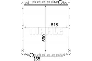 Mahle Ψυγείο, Ψύξη Κινητήρα - Cr 1552 000S