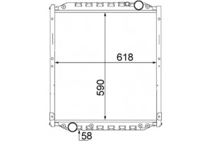 Mahle Ψυγείο, Ψύξη Κινητήρα - Cr 1552 000S