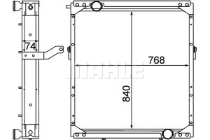 Mahle Ψυγείο, Ψύξη Κινητήρα - Cr 1553 000P