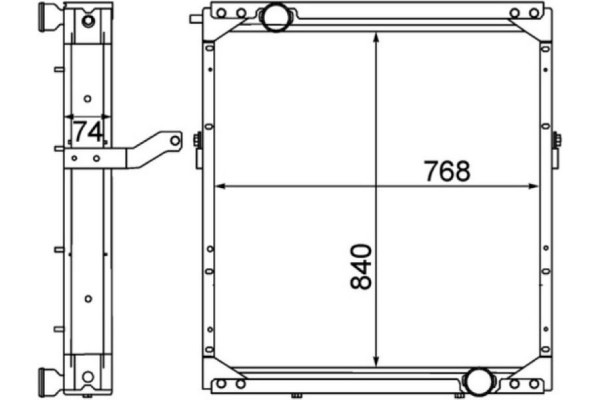 Mahle Ψυγείο, Ψύξη Κινητήρα - Cr 1553 000P