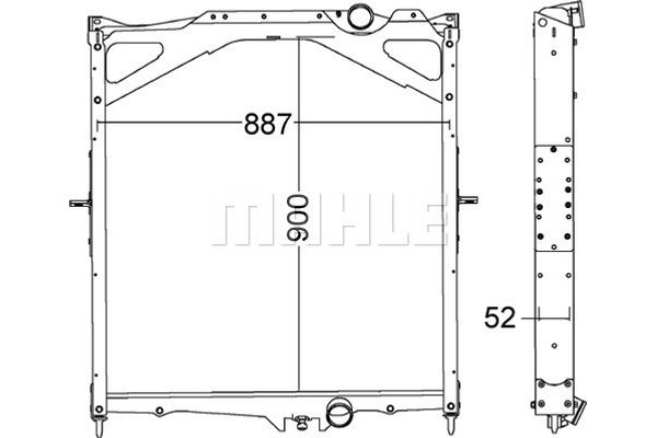 Mahle Ψυγείο, Ψύξη Κινητήρα - Cr 1556 000P