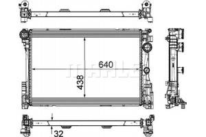 Mahle Ψυγείο, Ψύξη Κινητήρα - Cr 1684 000P