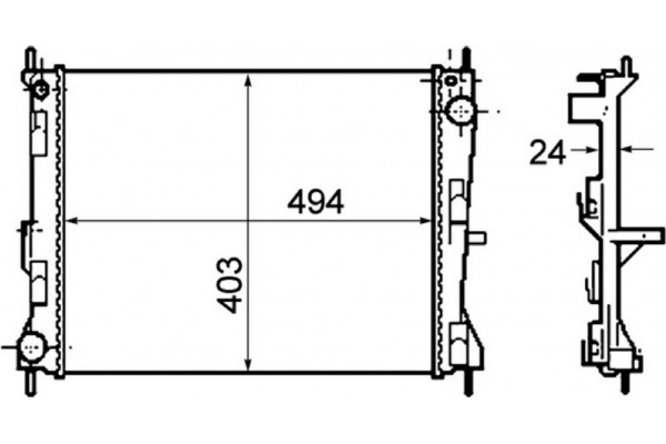 Mahle Ψυγείο, Ψύξη Κινητήρα - Cr 1691 000P