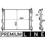 Mahle Ψυγείο, Ψύξη Κινητήρα - Cr 1691 000P