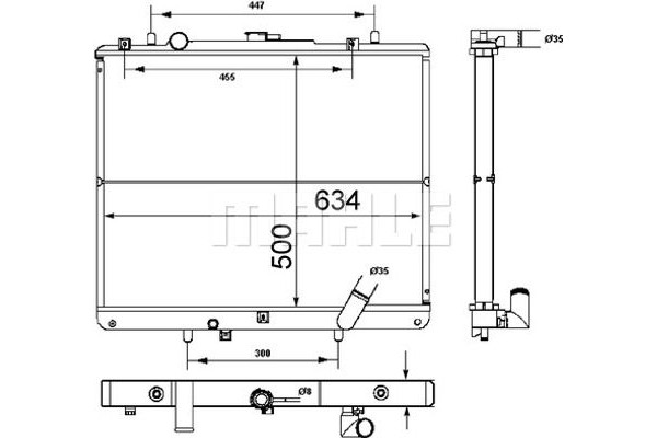 Mahle Ψυγείο, Ψύξη Κινητήρα - Cr 1747 000S