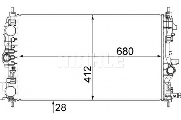 Mahle Ψυγείο, Ψύξη Κινητήρα - Cr 1782 000S