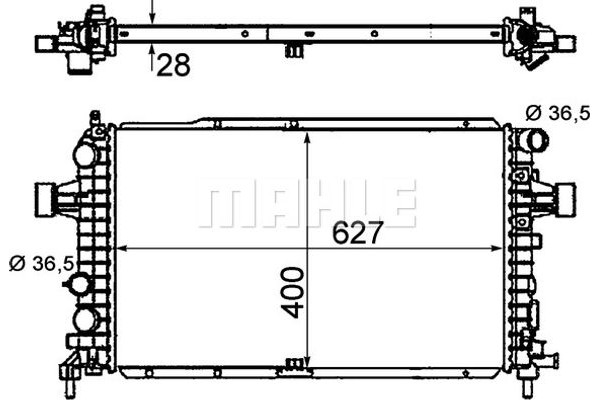 Mahle Ψυγείο, Ψύξη Κινητήρα - Cr 1856 000P