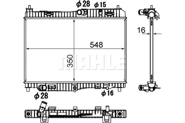 Mahle Ψυγείο, Ψύξη Κινητήρα - Cr 1896 000S