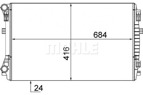 Mahle Ψυγείο, Ψύξη Κινητήρα - Cr 2054 001S