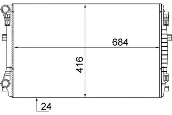 Mahle Ψυγείο, Ψύξη Κινητήρα - Cr 2054 001S