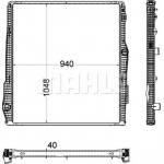 Mahle Ψυγείο, Ψύξη Κινητήρα - Cr 2094 000P