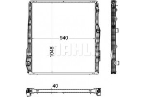 Mahle Ψυγείο, Ψύξη Κινητήρα - Cr 2094 000P