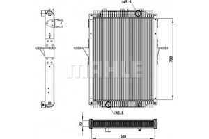 Mahle Ψυγείο, Ψύξη Κινητήρα - Cr 2098 000P