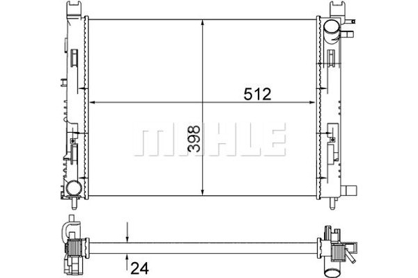 Mahle Ψυγείο, Ψύξη Κινητήρα - Cr 2166 001S