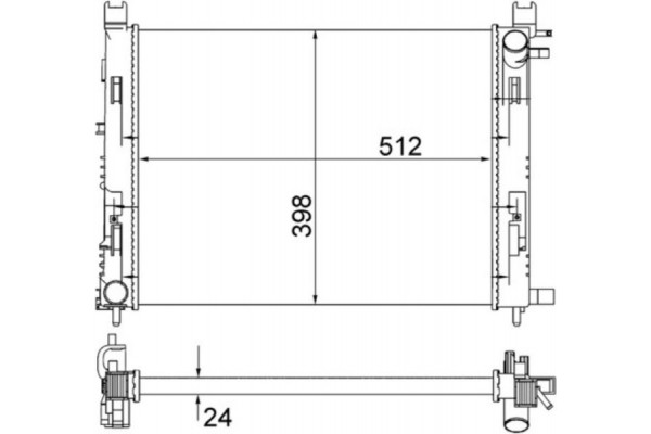 Mahle Ψυγείο, Ψύξη Κινητήρα - Cr 2166 001S