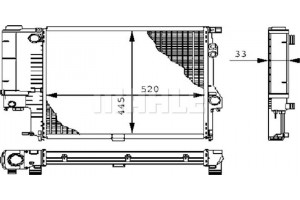Mahle Ψυγείο, Ψύξη Κινητήρα - Cr 243 000P