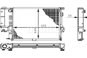 Mahle Ψυγείο, Ψύξη Κινητήρα - Cr 243 000P