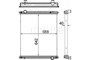 Mahle Ψυγείο, Ψύξη Κινητήρα - Cr 380 000P