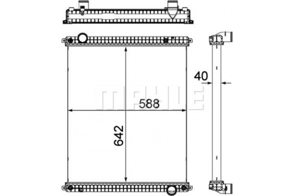 Mahle Ψυγείο, Ψύξη Κινητήρα - Cr 380 000P