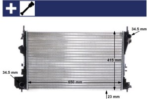 Mahle Ψυγείο, Ψύξη Κινητήρα - Cr 40 000S