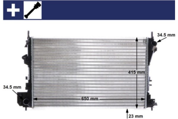 Mahle Ψυγείο, Ψύξη Κινητήρα - Cr 40 000S