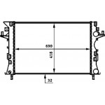 Mahle Ψυγείο, Ψύξη Κινητήρα - Cr 461 000S