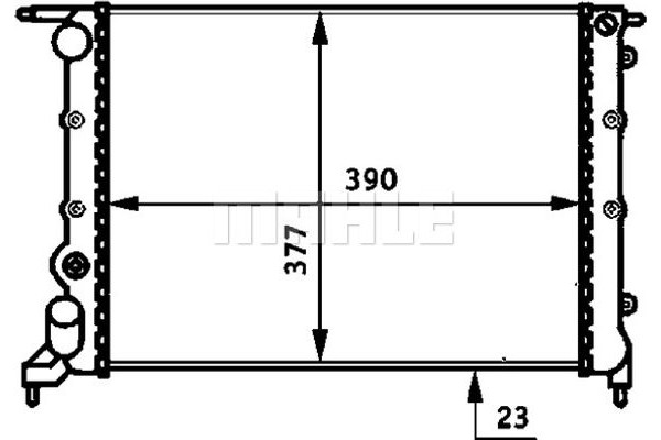 Mahle Ψυγείο, Ψύξη Κινητήρα - Cr 488 000S