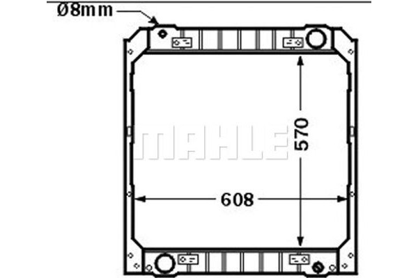 Mahle Ψυγείο, Ψύξη Κινητήρα - Cr 502 000P