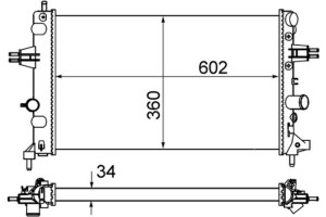 Mahle Ψυγείο, Ψύξη Κινητήρα - Cr 574 000S