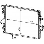 Mahle Ψυγείο, Ψύξη Κινητήρα - Cr 585 000P