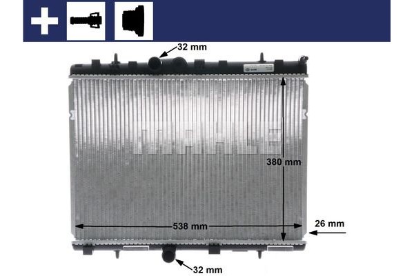 Mahle Ψυγείο, Ψύξη Κινητήρα - Cr 5 000S