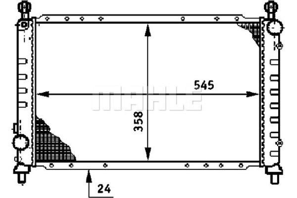 Mahle Ψυγείο, Ψύξη Κινητήρα - Cr 621 000S