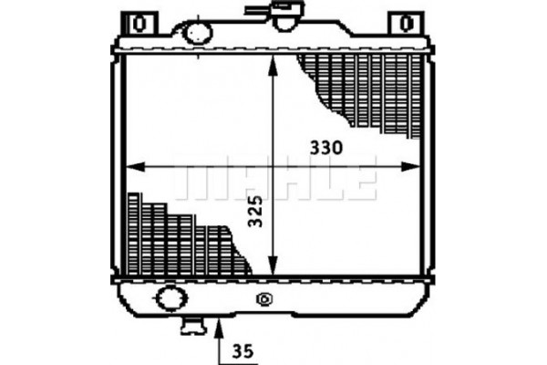 Mahle Ψυγείο, Ψύξη Κινητήρα - Cr 651 000S