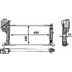 Mahle Ψυγείο, Ψύξη Κινητήρα - Cr 667 000S