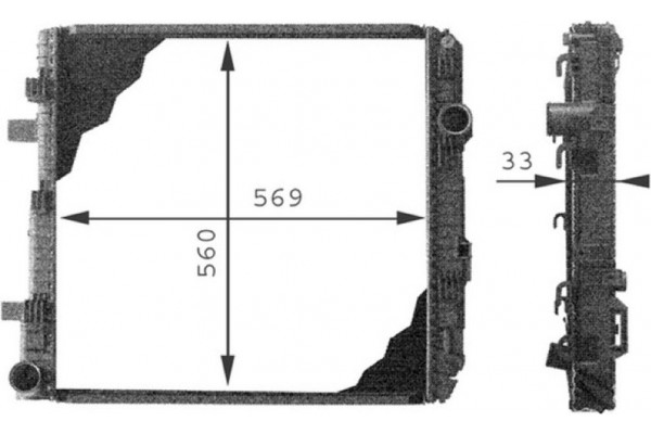 Mahle Ψυγείο, Ψύξη Κινητήρα - Cr 671 000P