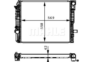Mahle Ψυγείο, Ψύξη Κινητήρα - Cr 674 000P