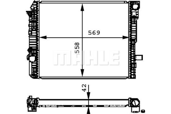 Mahle Ψυγείο, Ψύξη Κινητήρα - Cr 674 000P