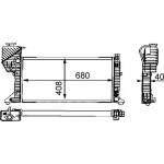 Mahle Ψυγείο, Ψύξη Κινητήρα - Cr 682 000S