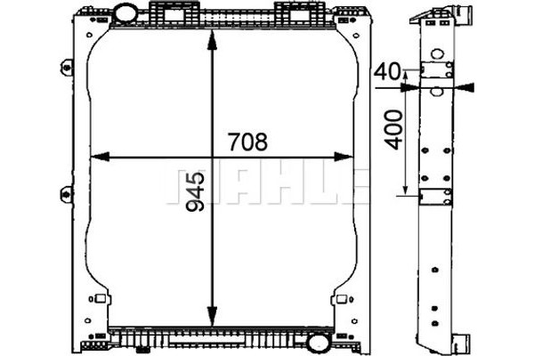 Mahle Ψυγείο, Ψύξη Κινητήρα - Cr 685 000P