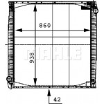 Mahle Ψυγείο, Ψύξη Κινητήρα - Cr 696 000P