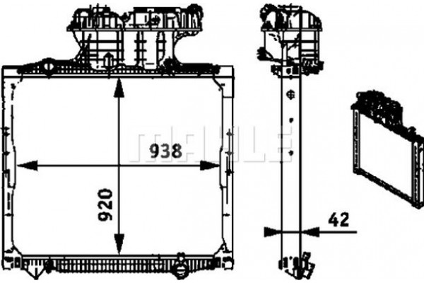 Mahle Ψυγείο, Ψύξη Κινητήρα - Cr 701 000P