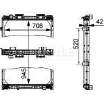 Mahle Ψυγείο, Ψύξη Κινητήρα - Cr 707 000P