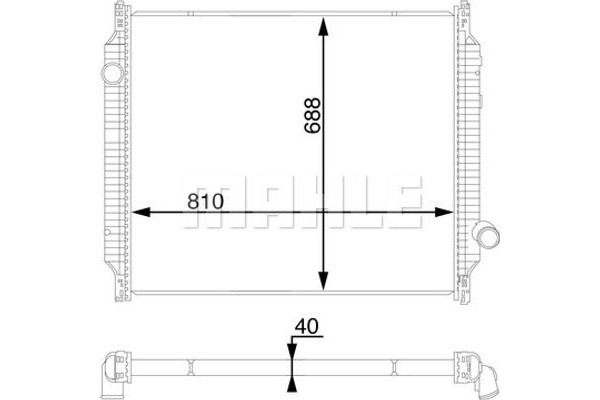 Mahle Ψυγείο, Ψύξη Κινητήρα - Cr 709 000S