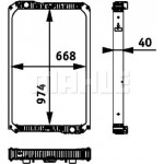 Mahle Ψυγείο, Ψύξη Κινητήρα - Cr 713 000P