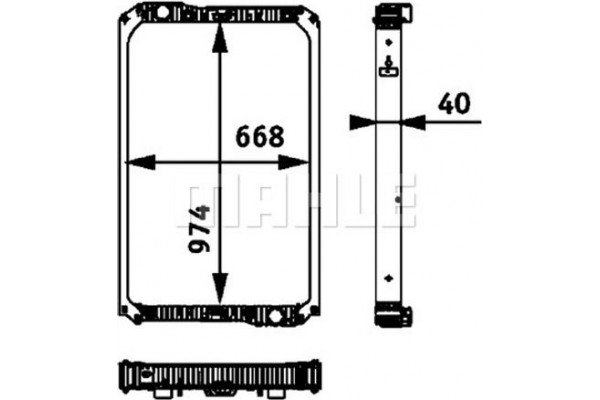 Mahle Ψυγείο, Ψύξη Κινητήρα - Cr 713 000P