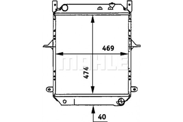 Mahle Ψυγείο, Ψύξη Κινητήρα - Cr 721 000P